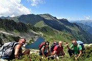 86 Autoscatto con Lago di porcile di sopra, Cima di Lemma e Pizzo Scala